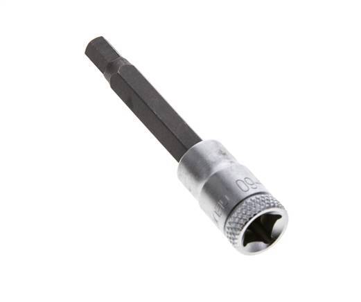 inserción de pasador largo de 1/4" Gedore de 60 mm para tornillos de cabeza hueca hexagonal de 5 mm
