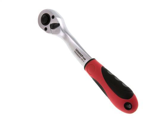 carraca angular roja de 1/2" con palanca de cambio de dirección