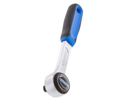 carraca Gedore de 1/4" con palanca metálica de cambio de dirección