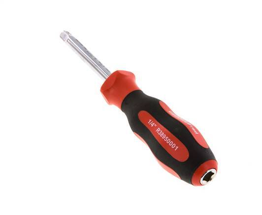 1/4" (6,3 mm) Empuñadura cuadrada roja Gedore con bloqueo de bola