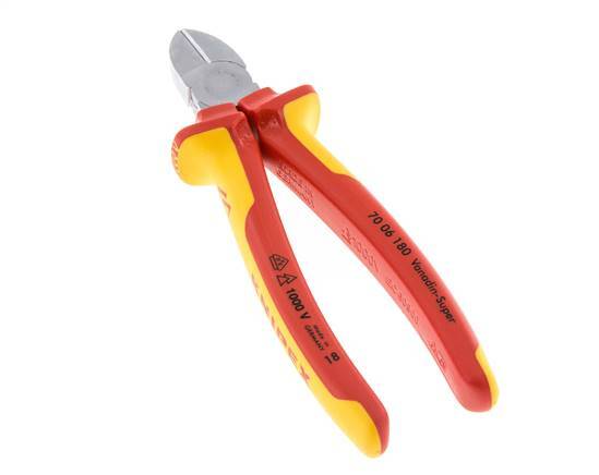 Alicates de corte diagonal Knipex 180 mm VDE probado hasta 1000V