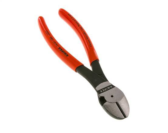 Alicates de corte diagonal Knipex Power 180 mm Mangos recubiertos de plástico