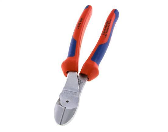 Alicates de corte diagonal Knipex 200 mm con mangos de 2 componentes