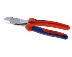 Alicates de corte diagonal Knipex 200 mm con mangos de 2 componentes