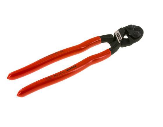 Alicates de corte de pernos Knipex 250 mm Mangos recubiertos de plástico con rebaje