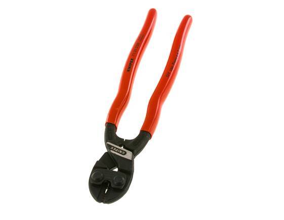 Alicates de corte de pernos Knipex 250 mm Mangos recubiertos de plástico con rebaje