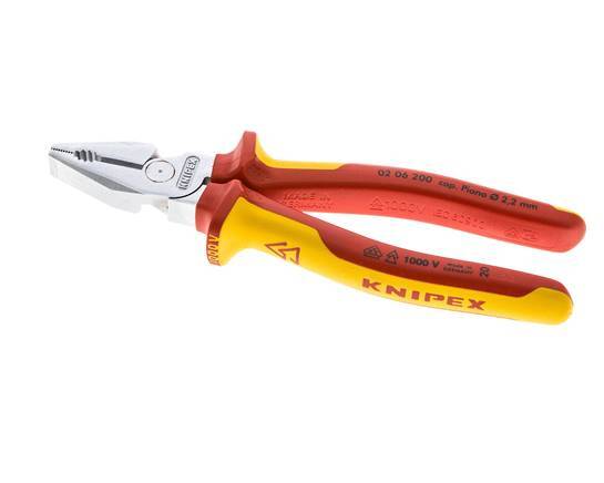 Alicates combinados Knipex 200 mm VDE probado hasta 1000V