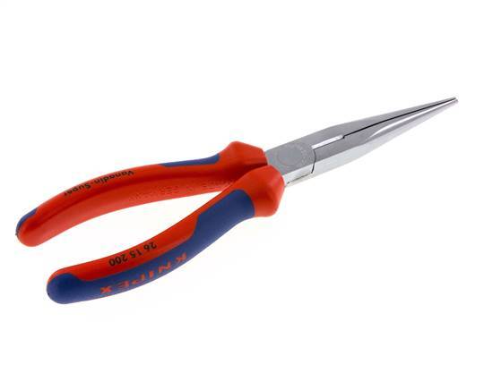 Alicates de punta recta Knipex de 200 mm con mangos de 2 componentes