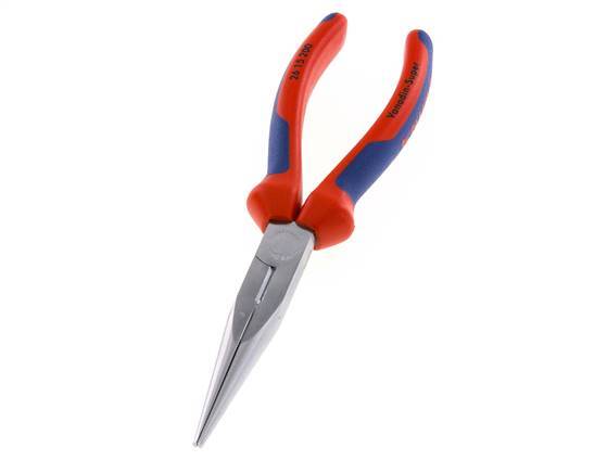 Alicates de punta recta Knipex de 200 mm con mangos de 2 componentes