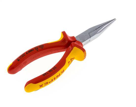 Alicates de puntas rectas Knipex 160 mm VDE Testado hasta 1000V