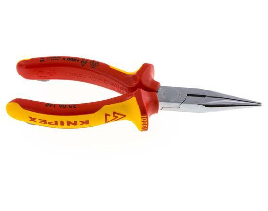 Alicates de puntas rectas Knipex 160 mm VDE Testado hasta 1000V