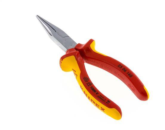 Alicates de puntas rectas Knipex 160 mm VDE Testado hasta 1000V