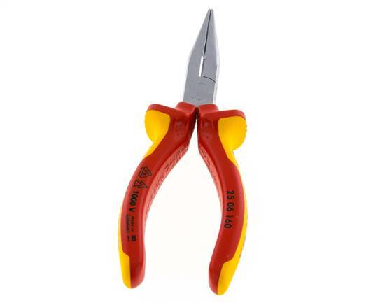 Alicates de puntas rectas Knipex 160 mm VDE Testado hasta 1000V