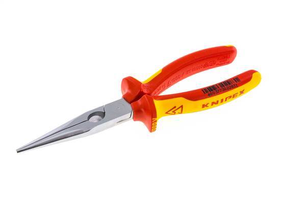 Alicates de punta recta Knipex 200 mm VDE probado hasta 1000V