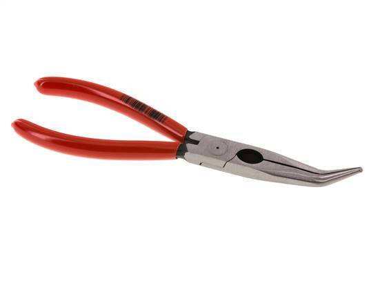 Alicates de punta de aguja acodados Knipex 200 mm Mangos recubiertos de plástico
