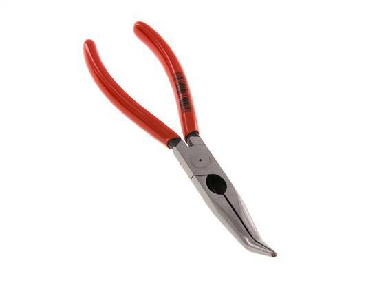 Alicates de punta de aguja acodados Knipex 200 mm Mangos recubiertos de plástico