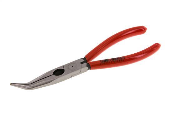 Alicates de punta de aguja acodados Knipex 200 mm Mangos recubiertos de plástico