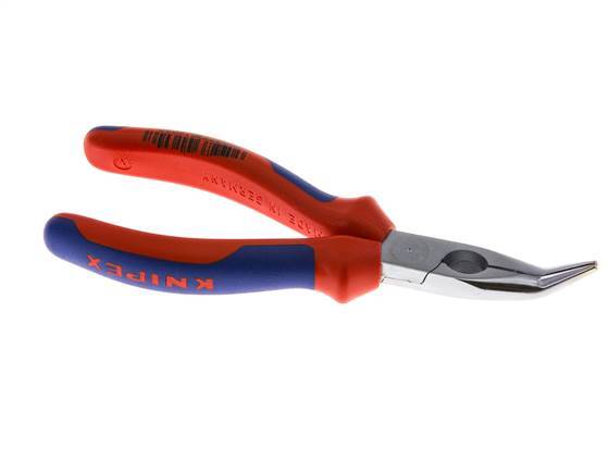 Alicates de punta de aguja acodados Knipex 160 mm Mangos de 2 componentes