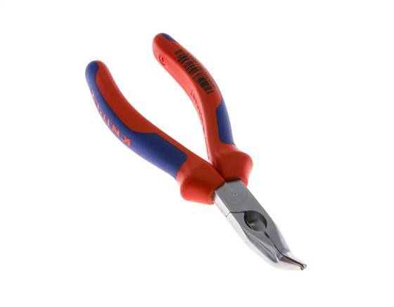 Alicates de punta de aguja acodados Knipex 160 mm Mangos de 2 componentes