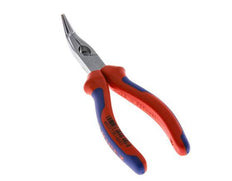 Alicates de punta de aguja acodados Knipex 160 mm Mangos de 2 componentes