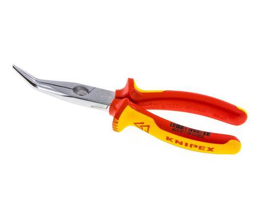 Alicates de punta angular Knipex 200 mm VDE probado hasta 1000V