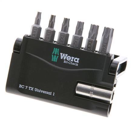 Surtido de puntas TORX de 7 piezas de Wera