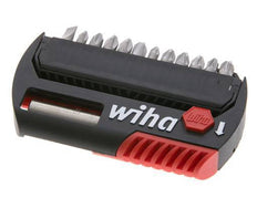 Surtido de puntas ranuradas/alicates/perforadoras de 13 piezas de Wiha con portapuntas