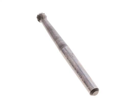 Fresa de carburo KUD redonda/globular de 3 mm