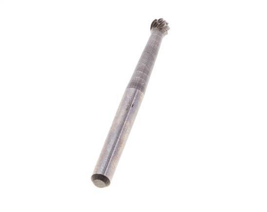 Fresa de carburo KUD redonda/globular de 3 mm