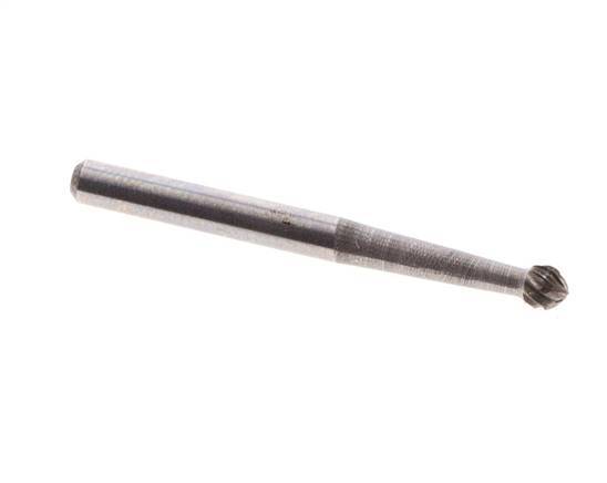 Fresa de carburo KUD redonda/globular de 3 mm