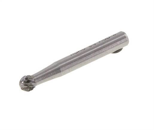 Fresa de carburo KUD redonda/globular de 6 mm