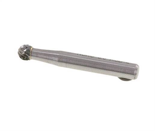 Fresa de carburo KUD redonda/globular de 6 mm