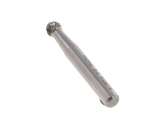 Fresa de carburo KUD redonda/globular de 6 mm