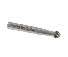 Fresa de carburo KUD redonda/globular de 6 mm