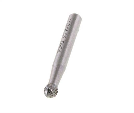 Fresa de carburo KUD redonda/globular de 6 mm