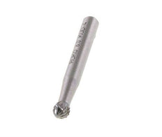 Fresa de carburo KUD redonda/globular de 6 mm