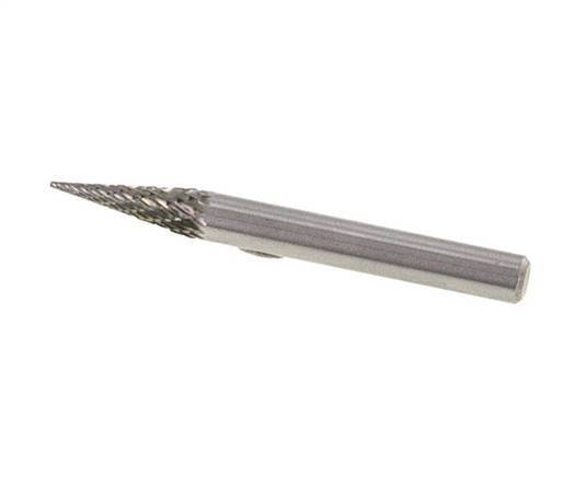 Fresa de carburo SKM con forma de cono puntiagudo de 6 mm