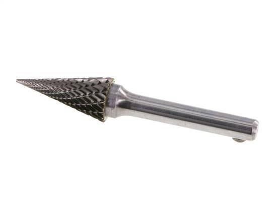 Fresa de carburo de 12 mm con forma de cono puntiagudo SKM