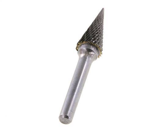 Fresa de carburo de 12 mm con forma de cono puntiagudo SKM