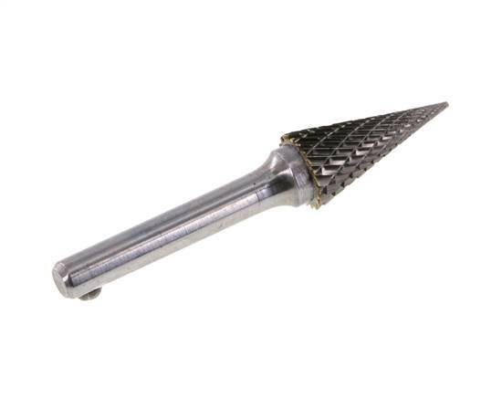 Fresa de carburo de 12 mm con forma de cono puntiagudo SKM