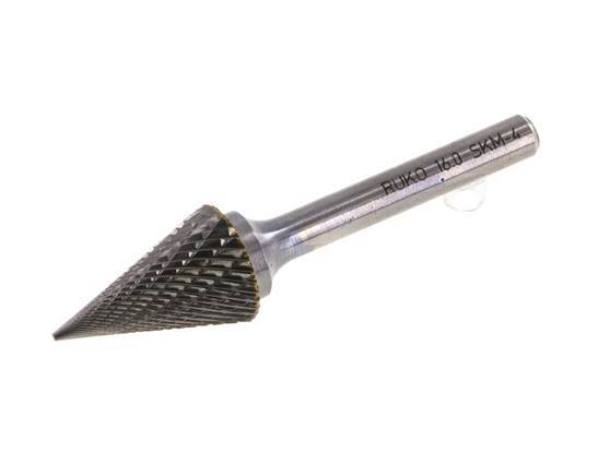 Fresa de metal duro SKM con forma de cono puntiagudo de 16 mm