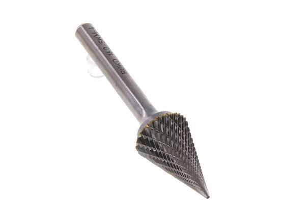 Fresa de metal duro SKM con forma de cono puntiagudo de 16 mm