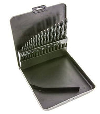 juego de brocas helicoidales de 19 piezas DIN 338 N HSS-R 1 - 10 mm