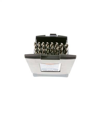 juego de brocas helicoidales de 19 piezas DIN 338 N HSS-G 1 - 10 mm