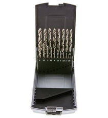 juego de brocas helicoidales de 19 piezas DIN 338 N HSS-G 1 - 10 mm