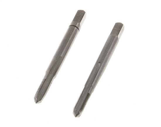 macho de rosca manual de 2 piezas M 4x0,50 de rosca fina (DIN 2181)