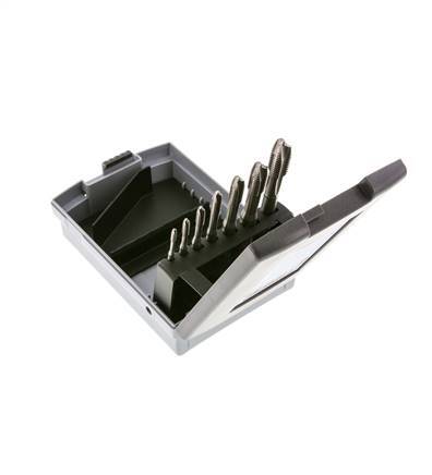 juego de 7 piezas para roscar a máquina M3-M12 HSS-E Throughway