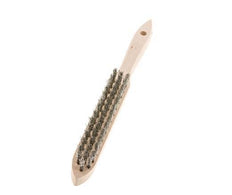 Cepillo de alambre manual de 3 filas de alambre de acero inoxidable corrugado