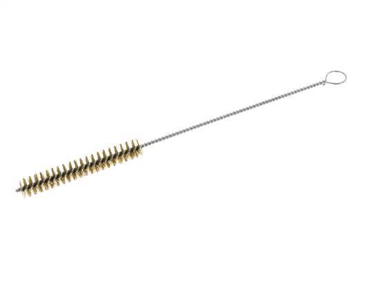 Cepillo de tubo con ojal de 15 mm de alambre de latón corrugado