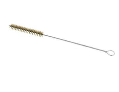 Cepillo de tubo con ojal de 15 mm de alambre de latón corrugado
